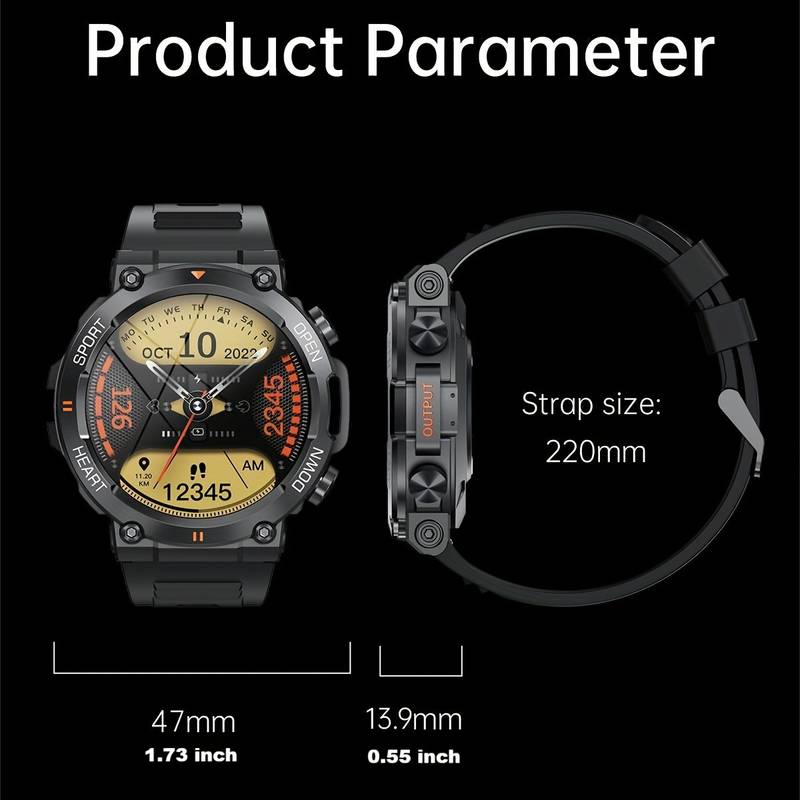 TIMESS K56PRO Smart Watch Con Grande Schermo Schermo IPS Da 3,53 Cm I Più Di 20 Modalità Sportive Multiple Tempo Di Standby Super Lungo: 30 Giorni