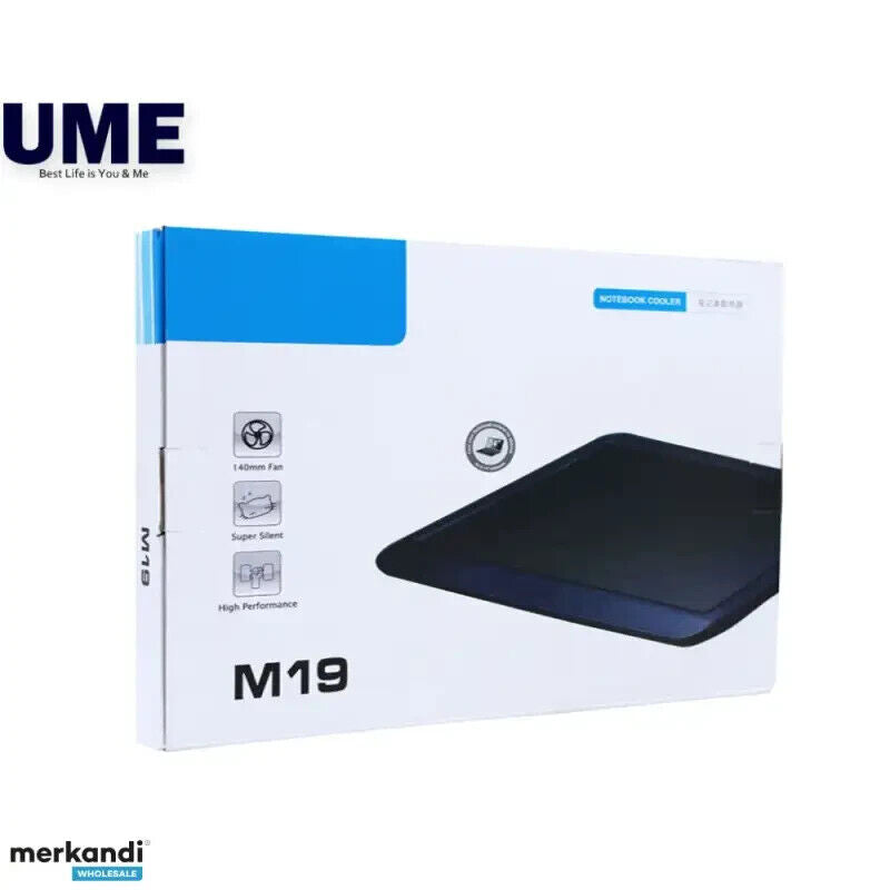 Supporto per LAPTOP Notebook Cooler M19 Design supersottile ventola singola