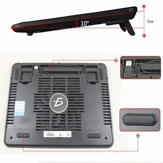 Supporto per LAPTOP Notebook Cooler M19 Design supersottile ventola singola