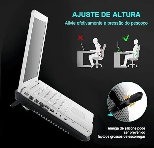 Supporto per LAPTOP Notebook Cooler M19 Design supersottile ventola singola