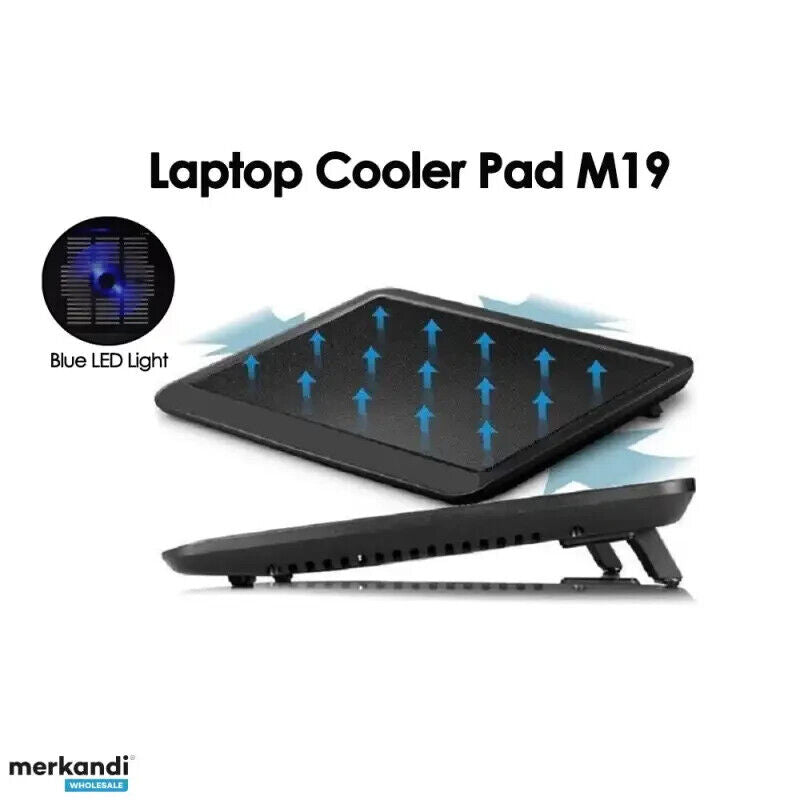 Supporto per LAPTOP Notebook Cooler M19 Design supersottile ventola singola
