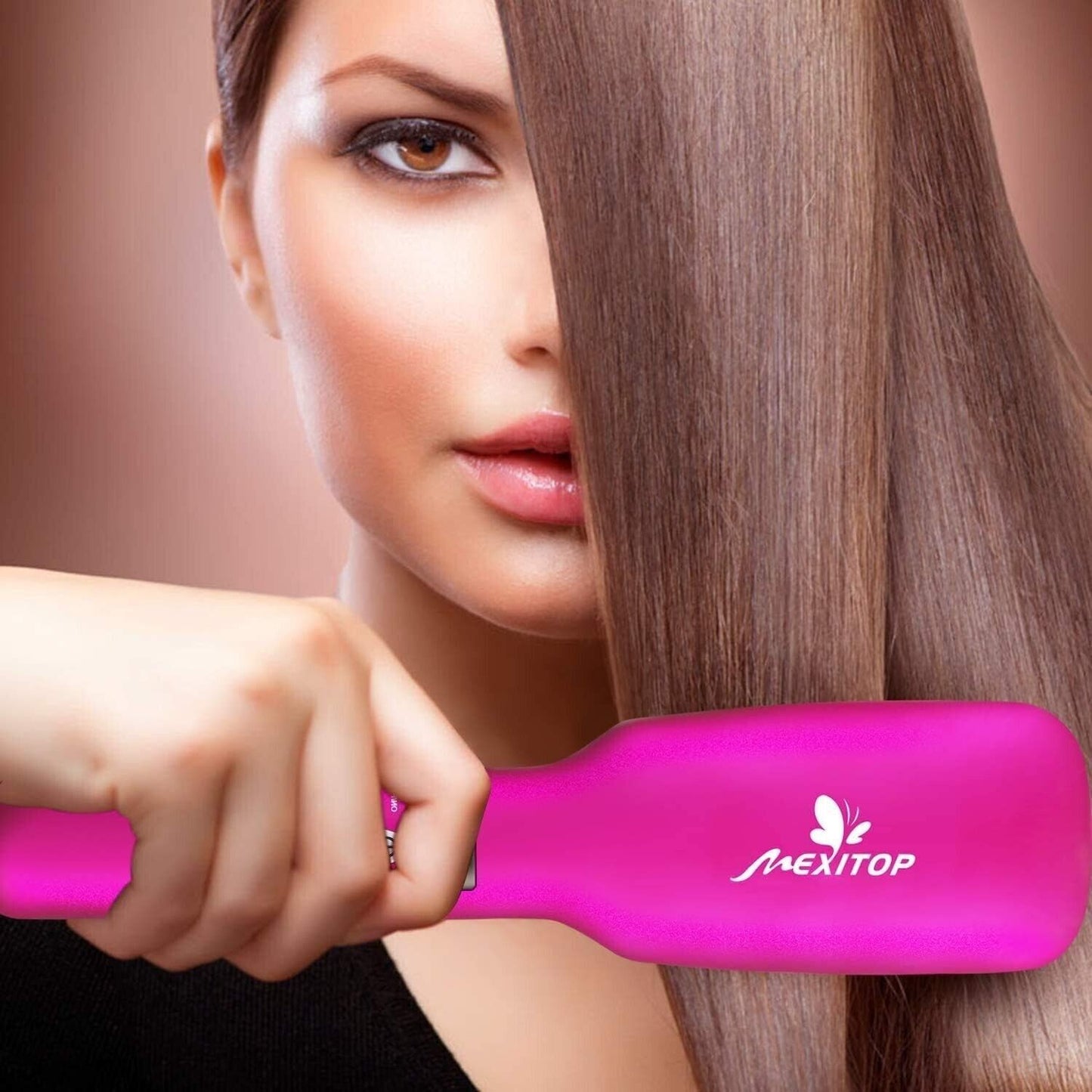 Spazzola Lisciante per Capelli, Riscaldamento PTC Raddrizzatore Ioniche