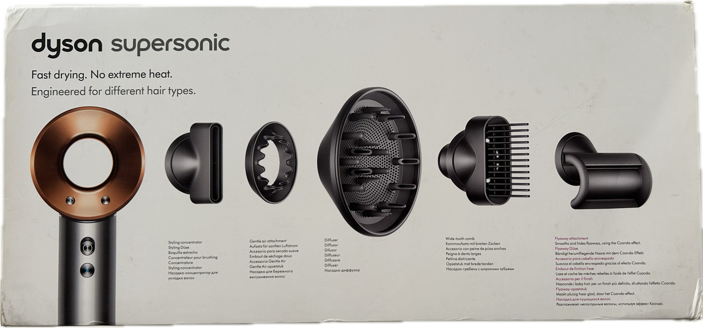 Dyson asciugacapelli hd03 supersonic hair dryer 1600w iron Rame