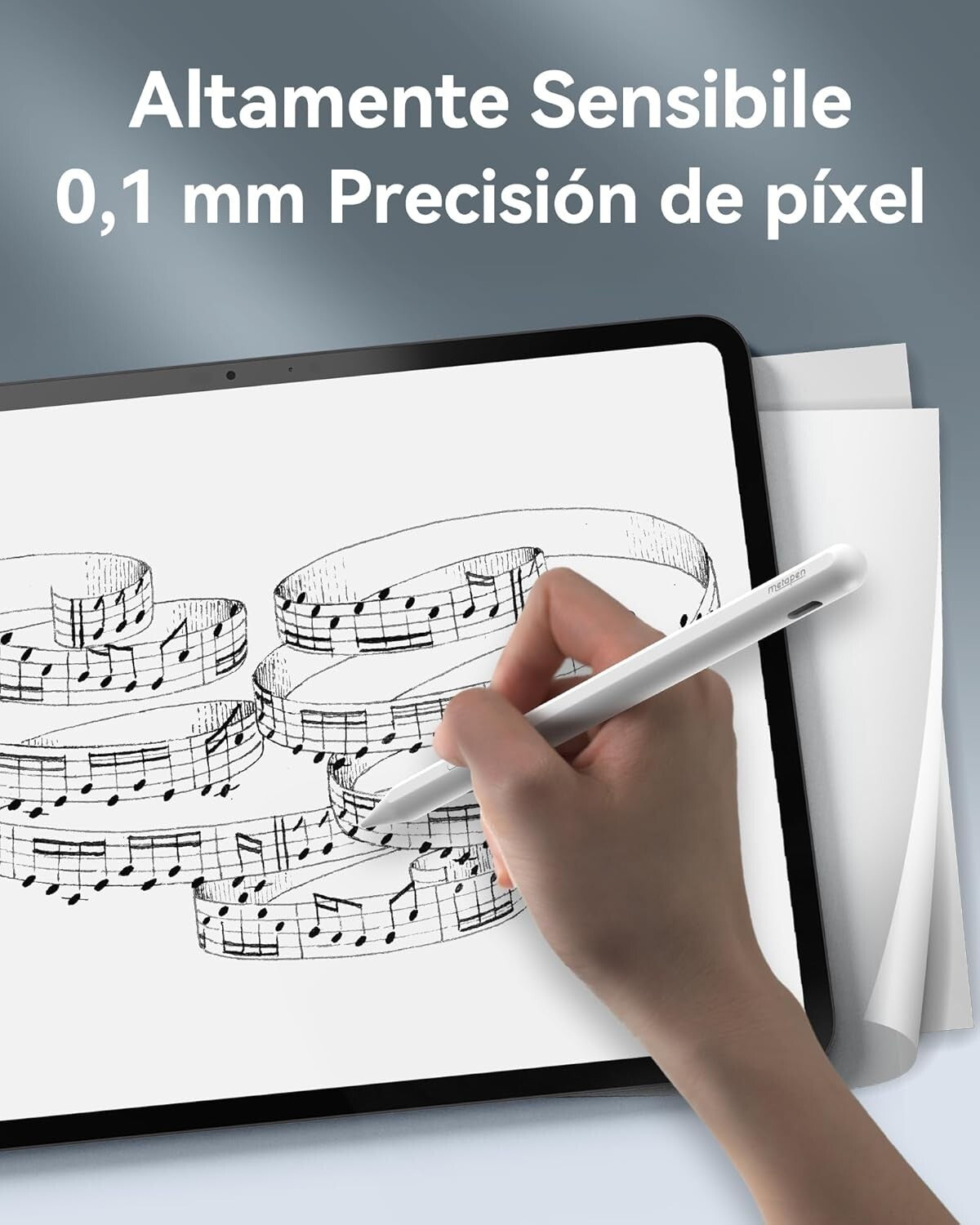 Metapen Penna A11 per Apple iPad 2018-2025 Pencil per ipad Compatibile con iPad