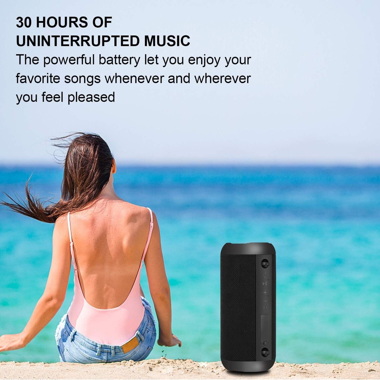 Cassa Bluetooth, 30W Altoparlante Bluetooth Portatili Hi-Fi Stereo 30 Ore di Rip