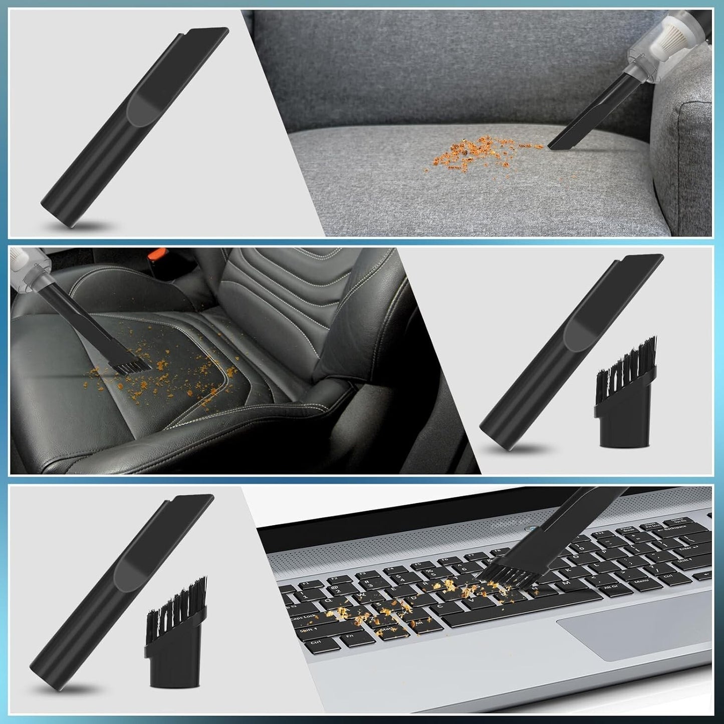 Aspirabriciole Senza Fili, Aspirapolvere Portatile Senza Fili per Auto 8000PA