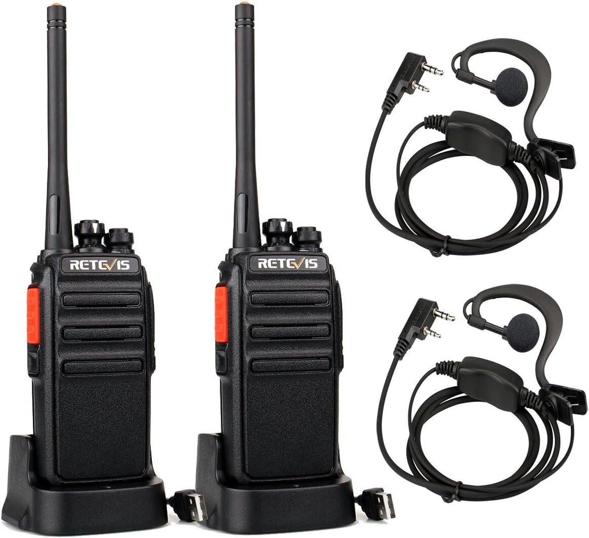 Retevis RT24 Walkie-Talkie Ricetrasmittenti PMR446 Licenza Libera 16 Canali X2