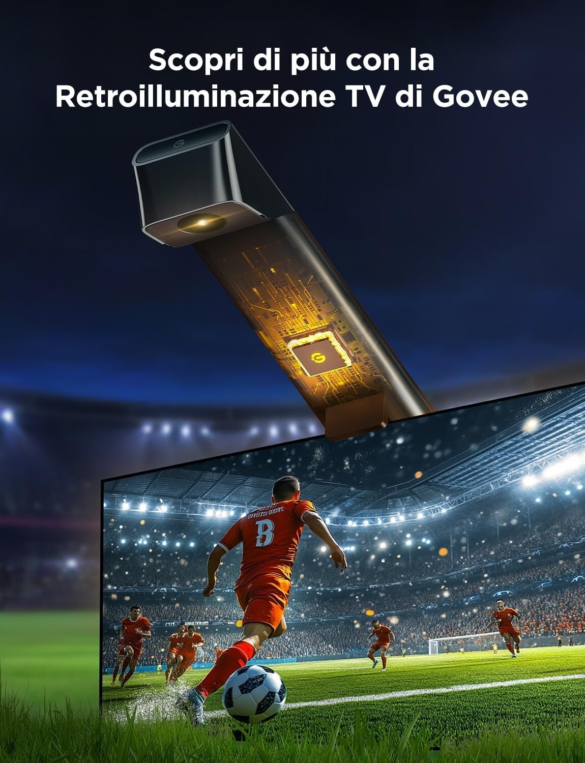 Govee LED TV Retroilluminazione 3 Lite con Correzione Fish-Eye Funzione 40-50 TV