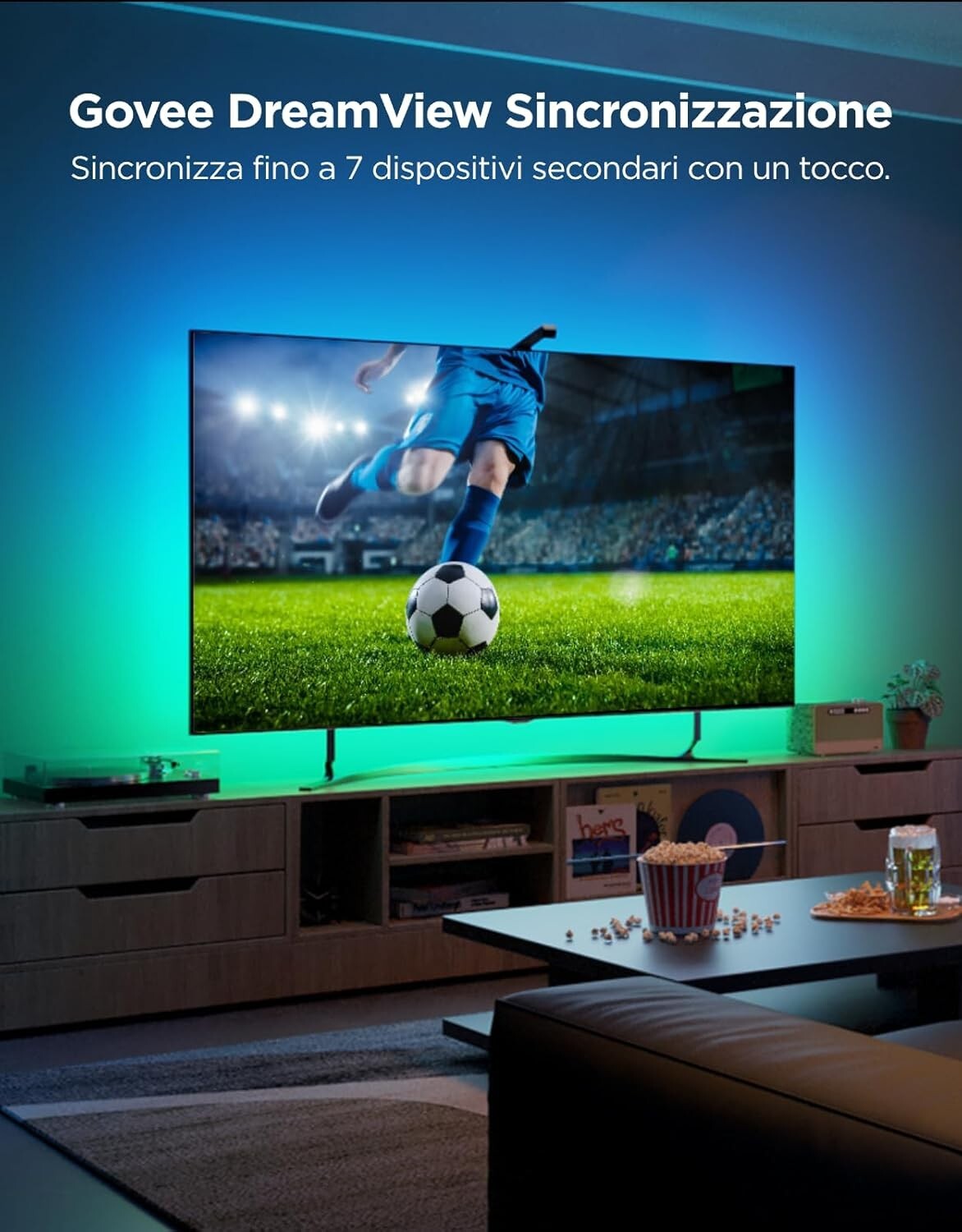 Govee LED TV Retroilluminazione 3 Lite con Correzione Fish-Eye Funzione 40-50 TV