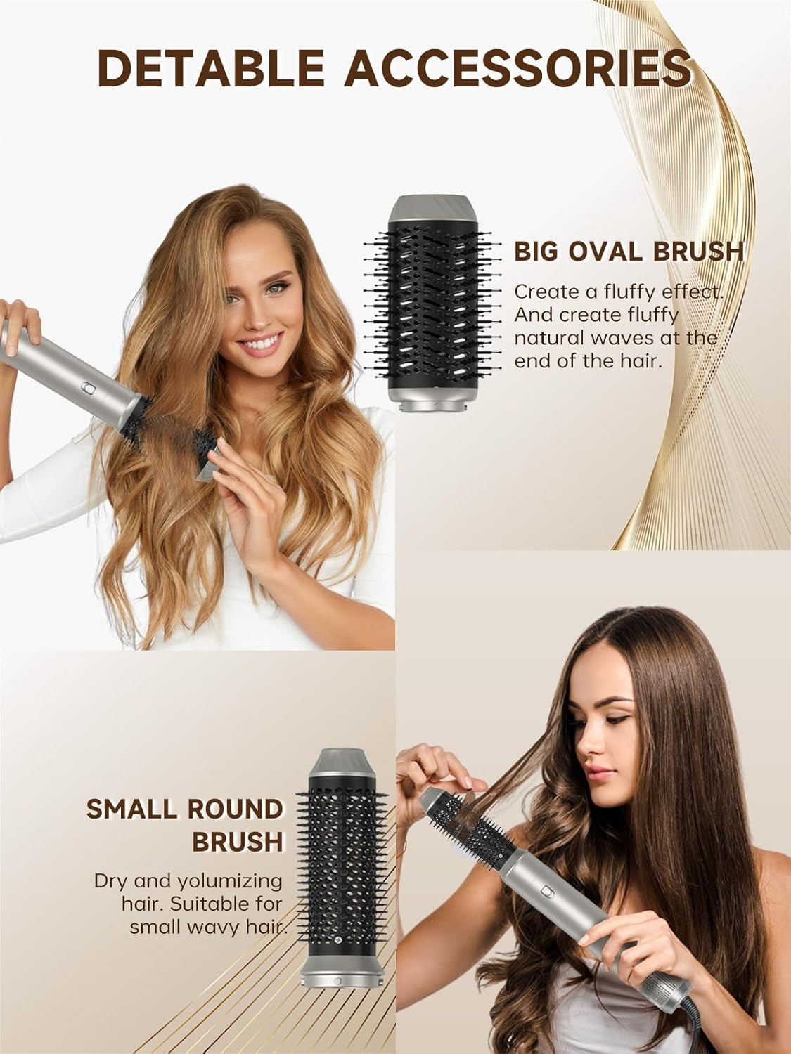 Styler per Capelli 6 in 1 Set di Styler per Capelli Airstyler con Ferro Arriccia