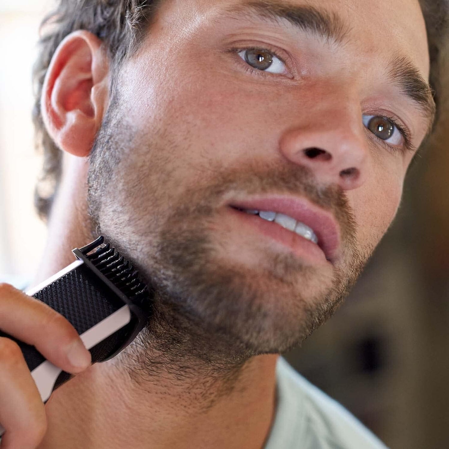Philips BEARDTRIMMER Series 3000 BT3206/13 regolabarba Nero, Argento