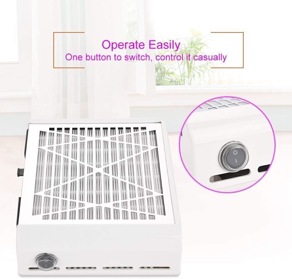 Aspiratore per unghie professionale, Aspirapolvere Elettrico a basso rumore con