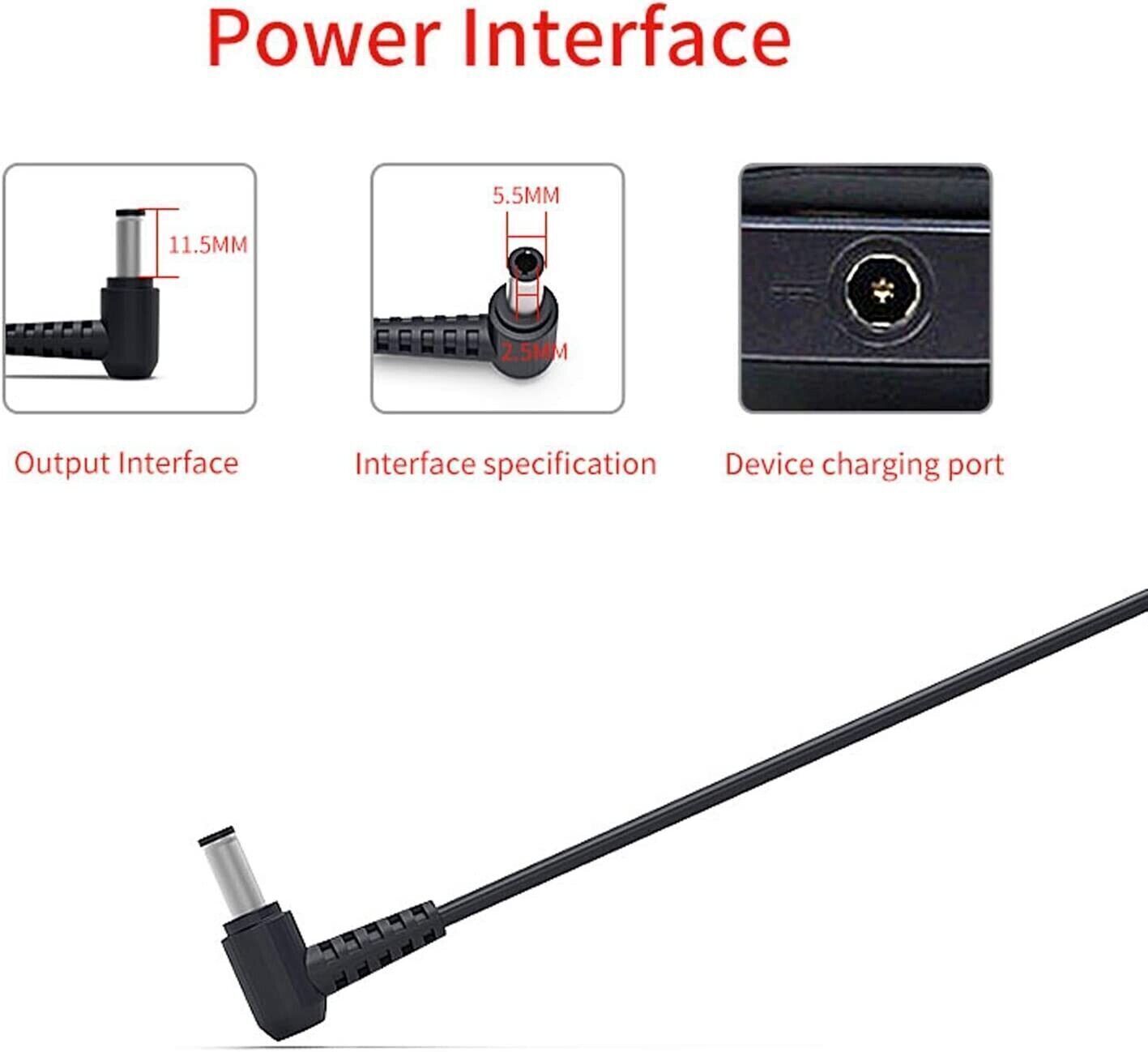 Delippo 120W 19.5V 6.15A Adattatore Caricabatterie per Laptop per Lenovo Y400