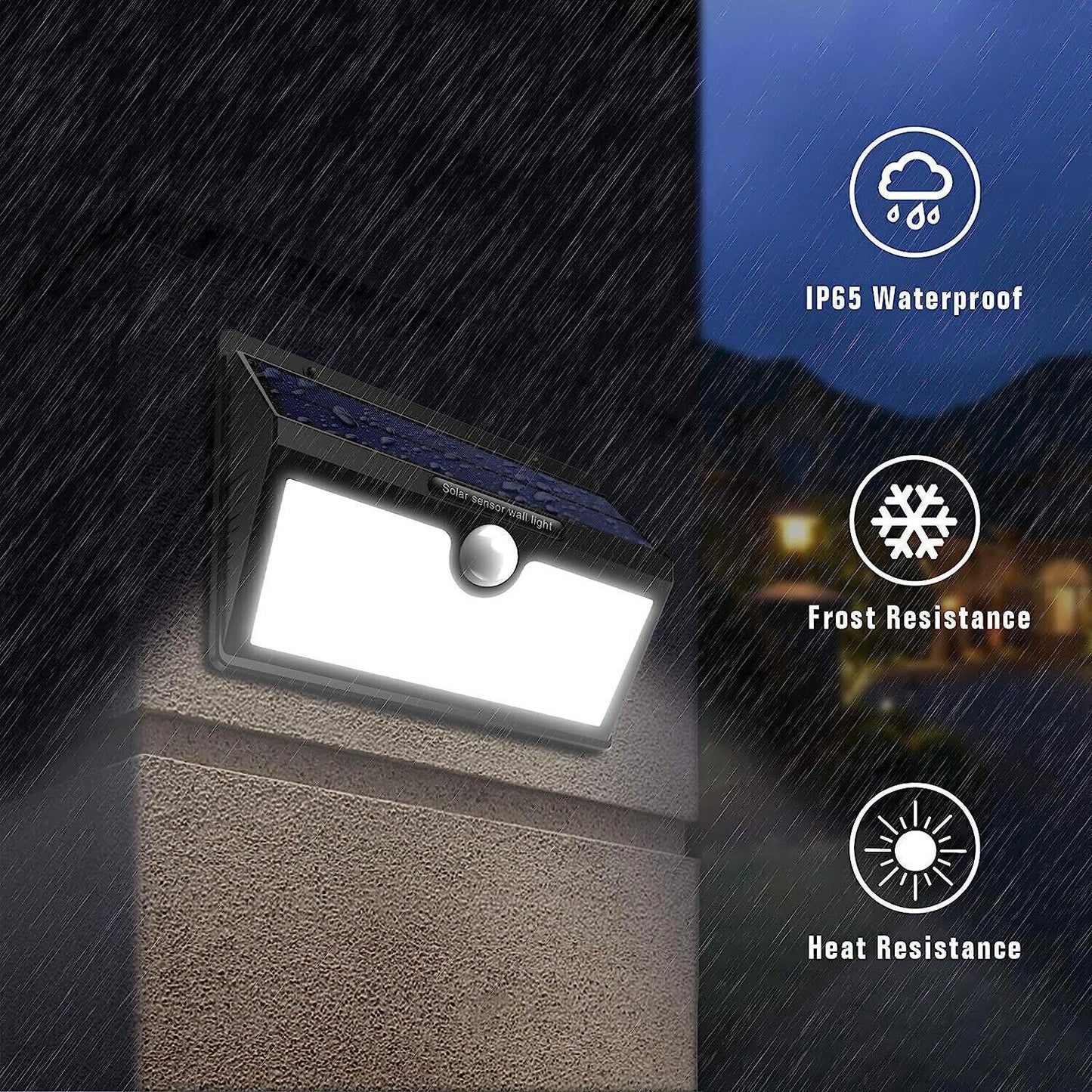 Luci Solari Esterno, 78 LED Super Luminosa Lampada Solare esterno, Confezione