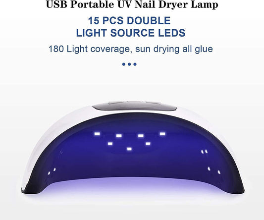 Lampada UV LED per unghie, 54 W, gel per asciugatura unghie, lampada