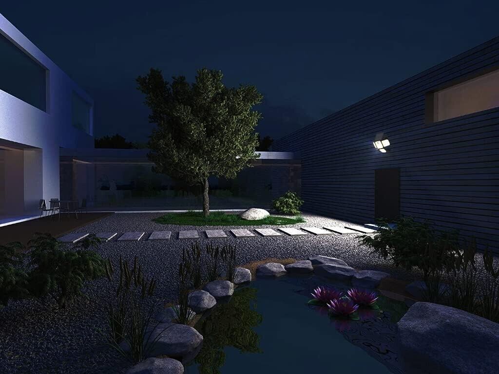 Luci a energia solare, 2 PK 3 teste 286 LED per esterni con sensore di movimento