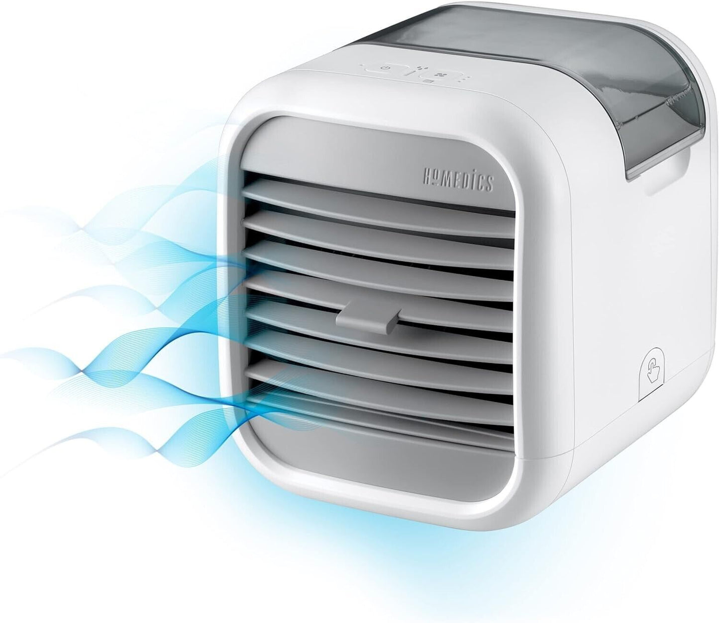 Homedics Condizionatore Portatile, Raffrescatore d'Aria con Serbatoio da 2l