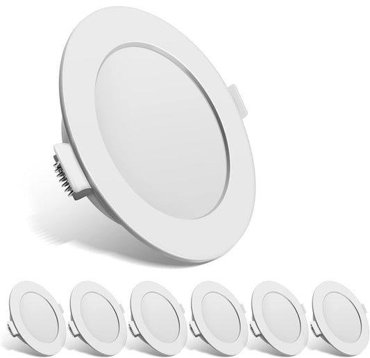 Faretto LED da Incasso, Faretti LED Ultra Piatti 230V, Luci da Incasso, Set di 6
