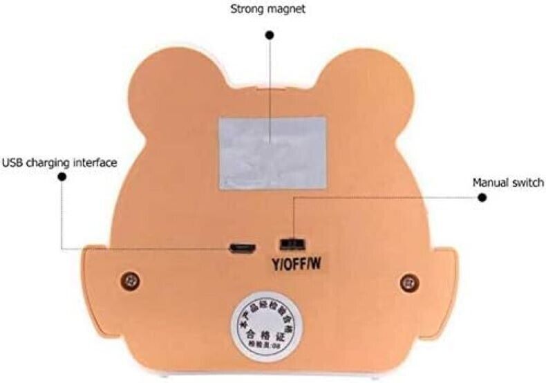 Lampada da comodino a LED da parete per bambini,lampada notturna con telecomando