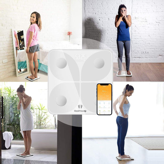 Bilancia Pesapersone Digitale con Bluetooth e App - Misura Peso Corporeo, BMI