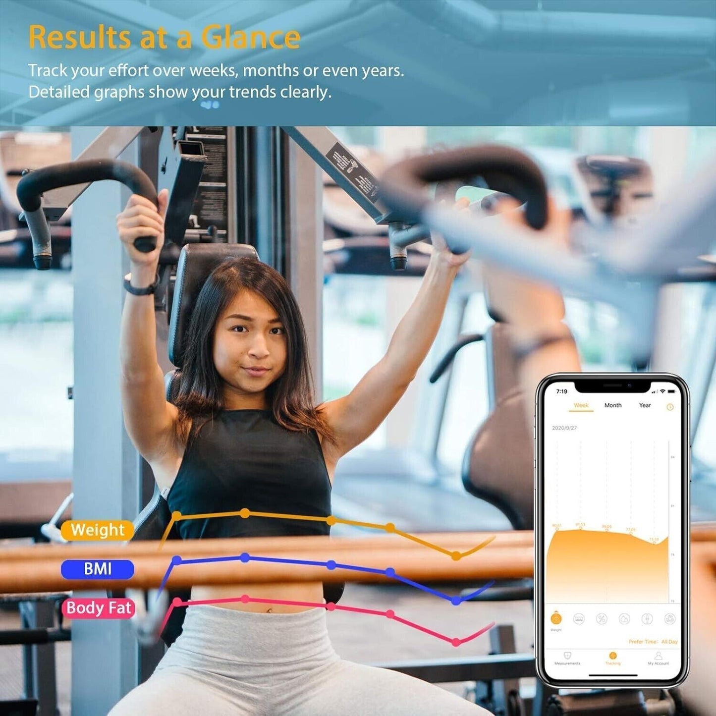 Bilancia Pesapersone Digitale con Bluetooth e App - Misura Peso Corporeo, BMI