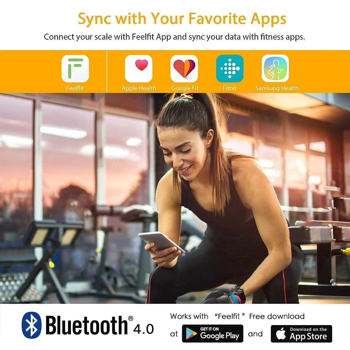 Bilancia Pesapersone Digitale con Bluetooth e App - Misura Peso Corporeo, BMI