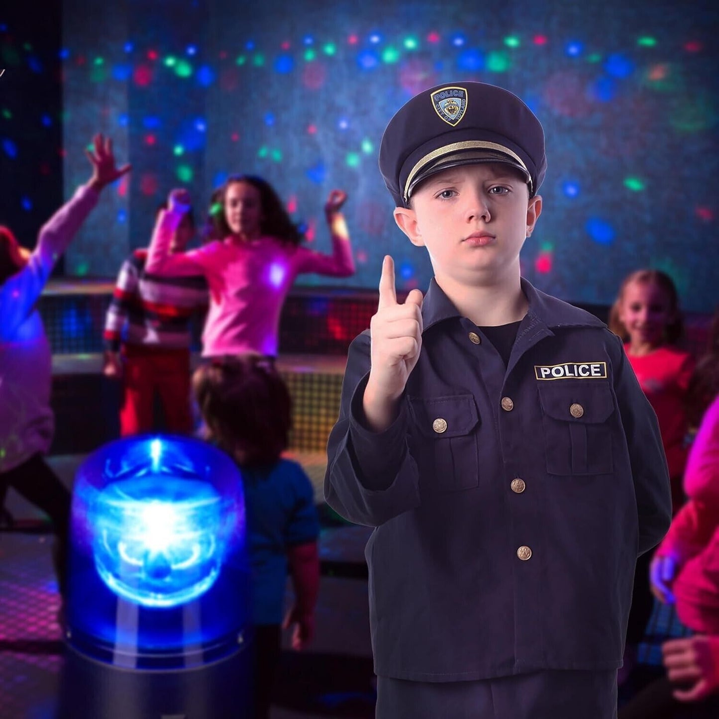 Lampada stroboscopica a LED, lampeggiante, per feste, discoteca, 360°