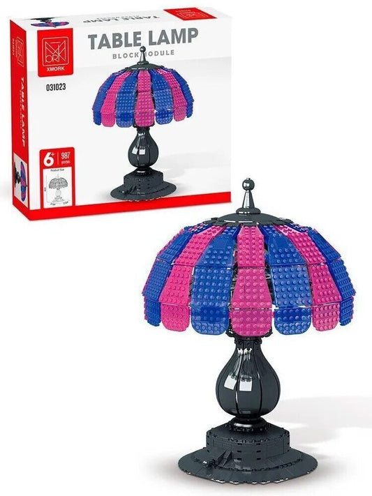Lampada da tavolo comodino da assemblare -  costruire con mattoncini