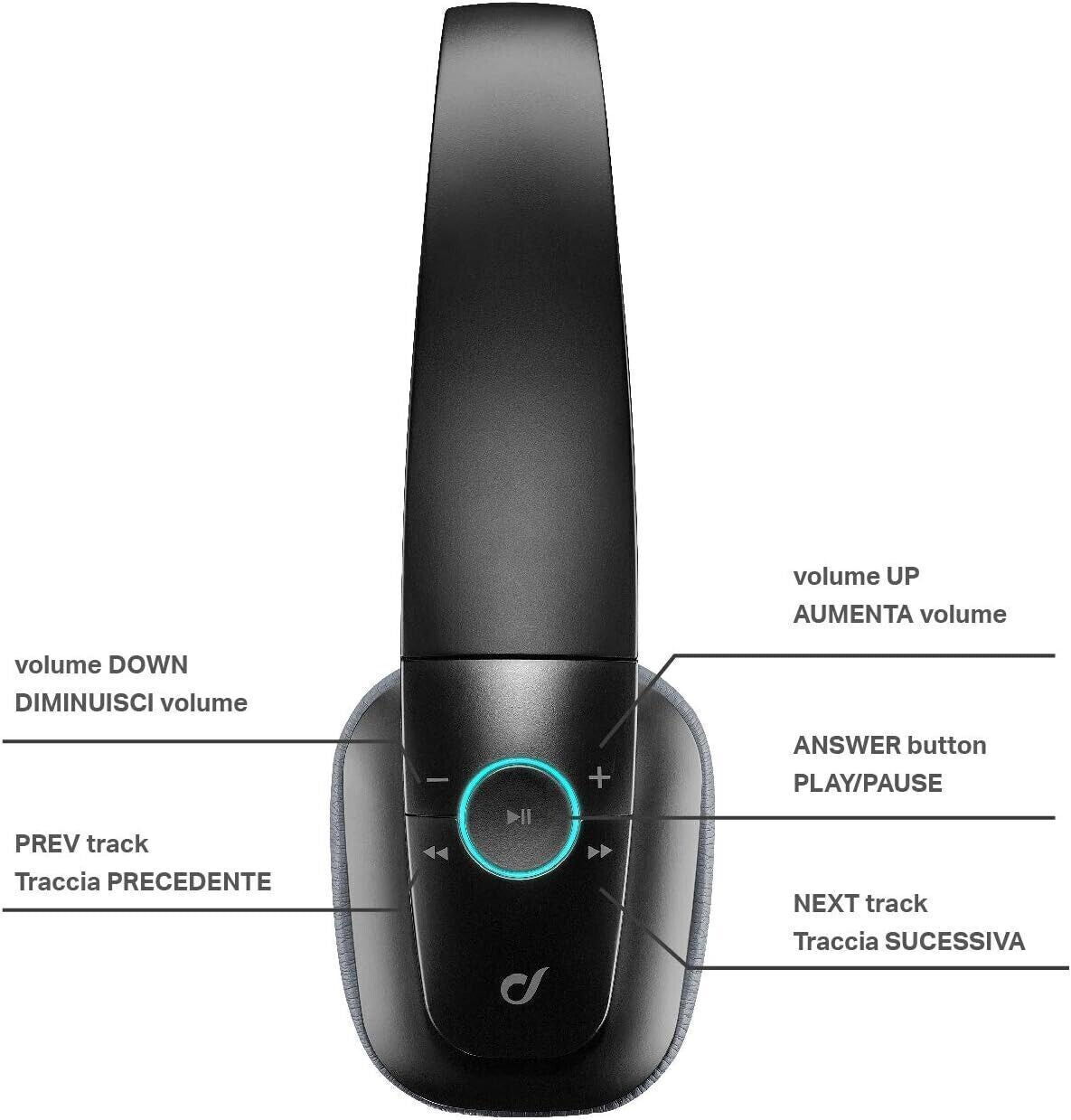 cellularline AQL Perfectio Auricolare Bluetooth ultra leggero con microfono