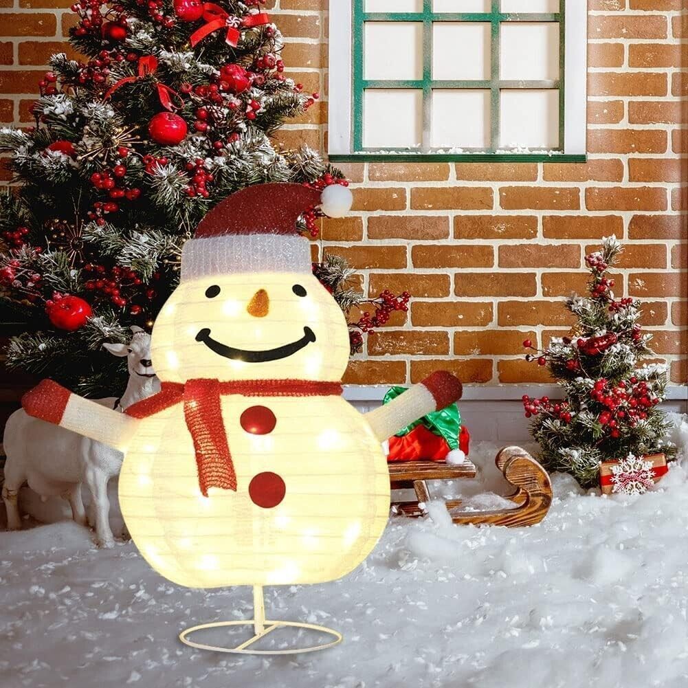 Pupazzo di neve con luci scintillanti multiuso, Pupazzo di neve di Natale