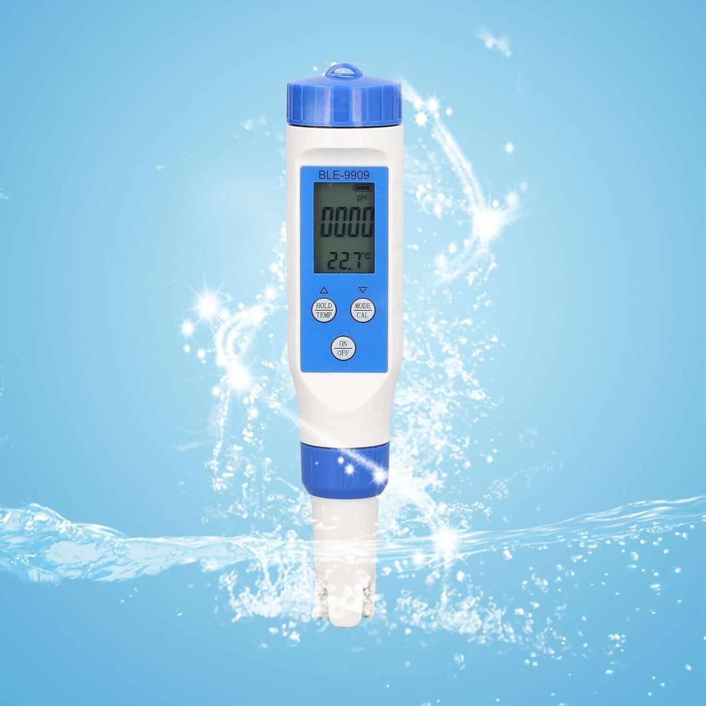 TOPINCN Misuratore per Test dell'Acqua 5 in 1, Penna Bluetooth5.2 PH TDS EC