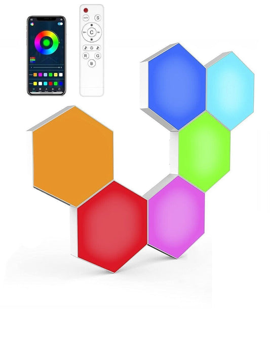 Esagonali Muro LED Luci 6PCS Esagonale Gaming RGB Pannelli, Sincronizzazione