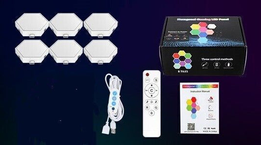 Esagonali Muro LED Luci 6PCS Esagonale Gaming RGB Pannelli, Sincronizzazione