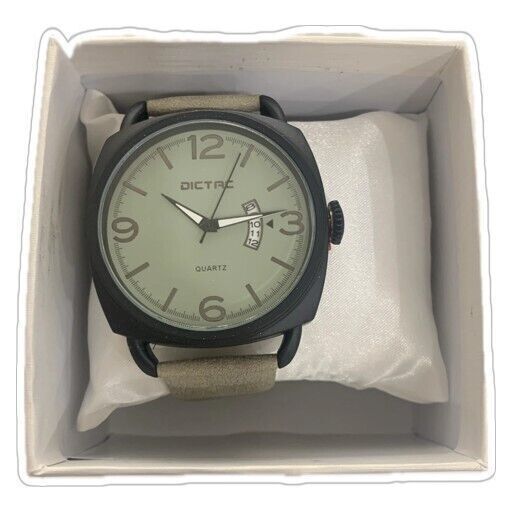 Dictac - Orologio da Polso Analogico per Uomo Movimento al Quarzo Cinturino