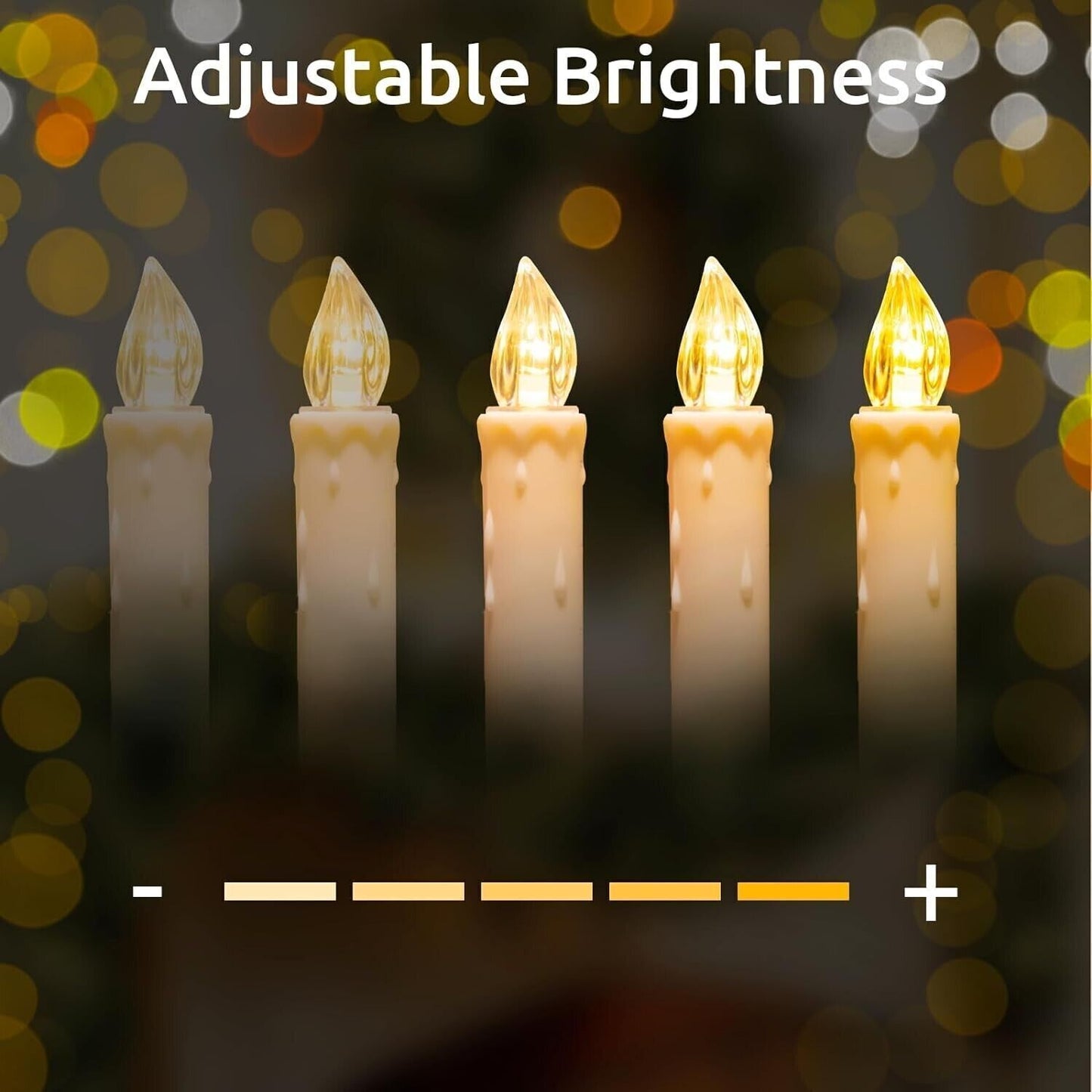Candele con telecomando, batterie AA e clip impermeabile per feste (30 luci)