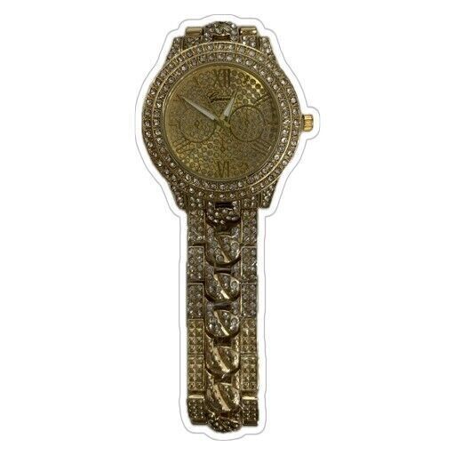 Orologio da Polso Unisex, Orologio al Lavoro con Zircone Lucido 2 orologi