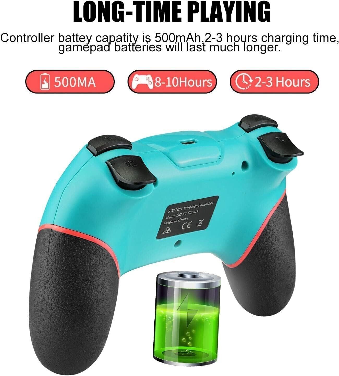 Controller compatibile con Nintendo Switch Wireless Bluetooth Dual Vibrazione