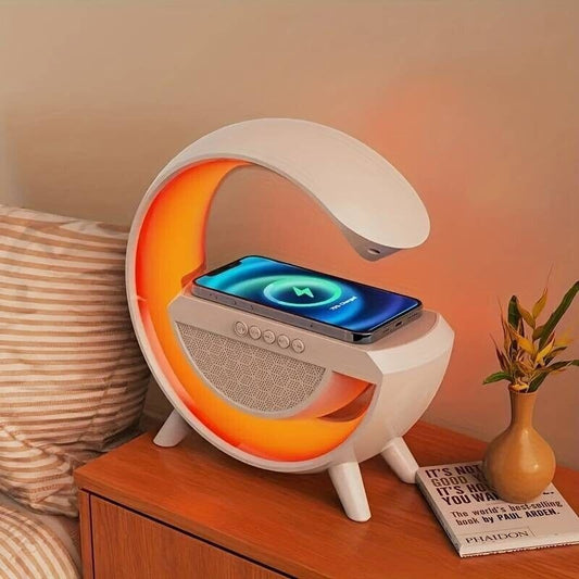 Lampada da Tavolo LED ì con Cassa Altoparlante Speaker Bluetooth e Ricarica