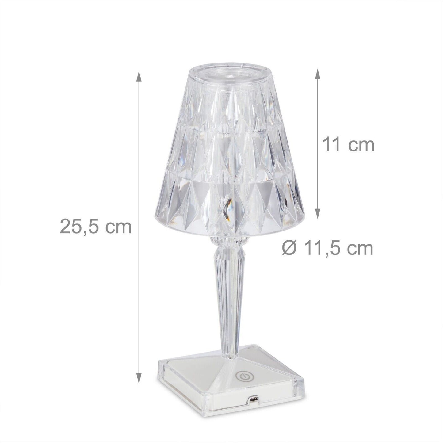 Lampada da tavolo a LED in acrilico