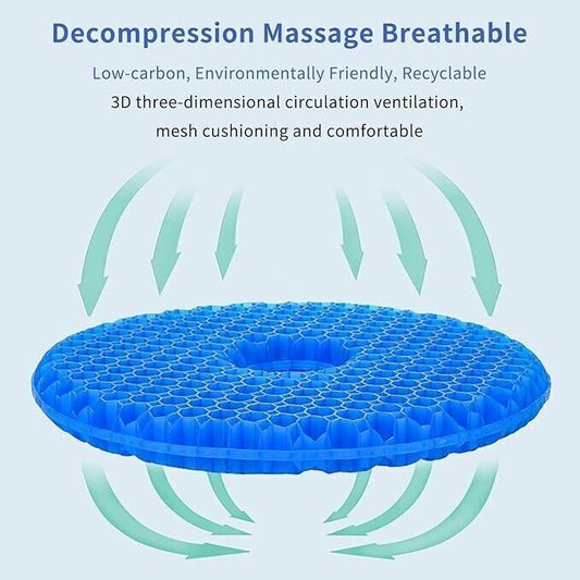 Cuscino Gel Traspirante Gravidanza Post-parto per Coccige Emorroidi