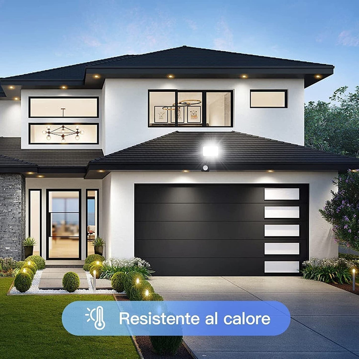 REALRY Faretto led da Esterno con Sensore di Movimento,20W Fari led da Esterno