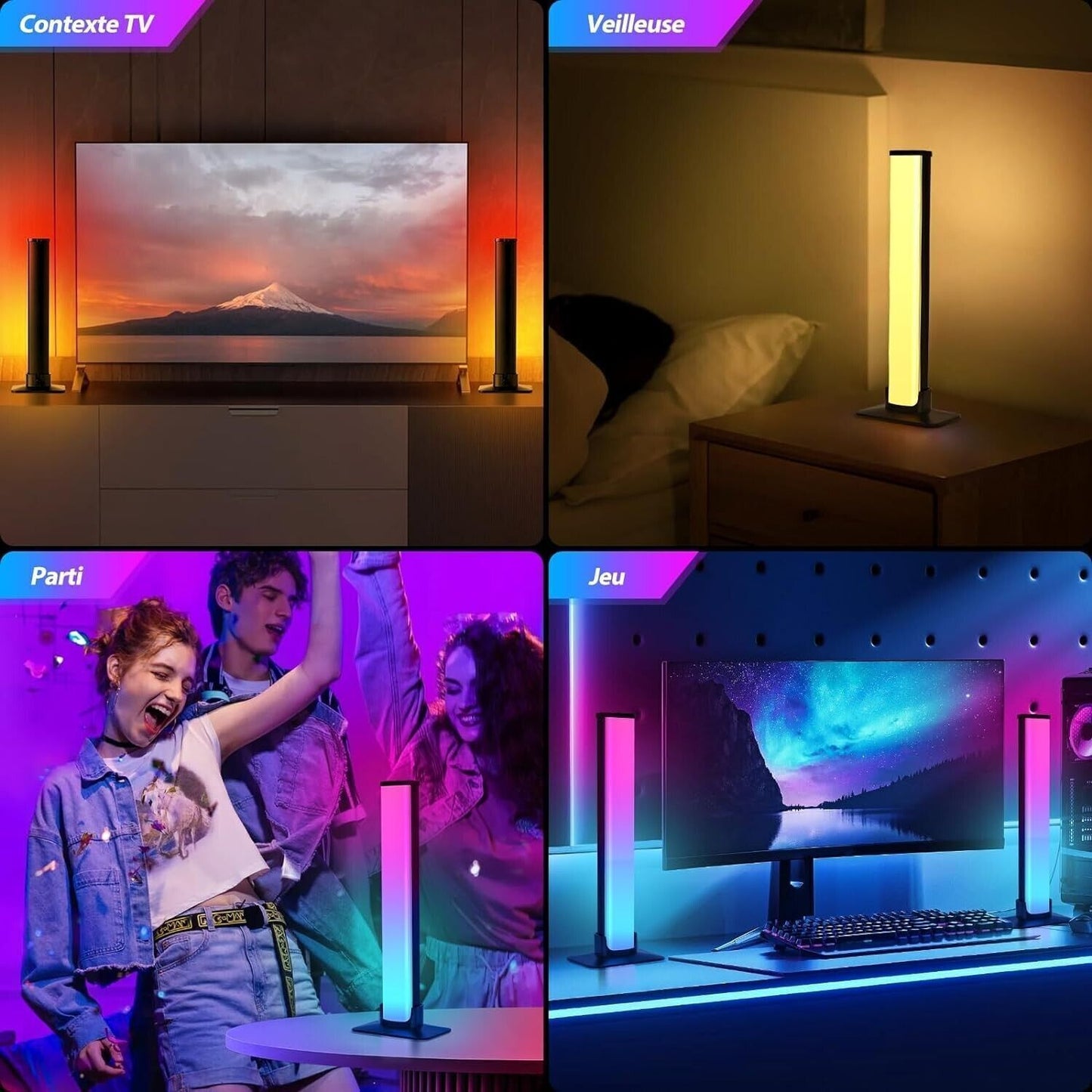Smart RGB Light Bar Barra LED Gaming Room Lampada Luci TV Retroilluminazione