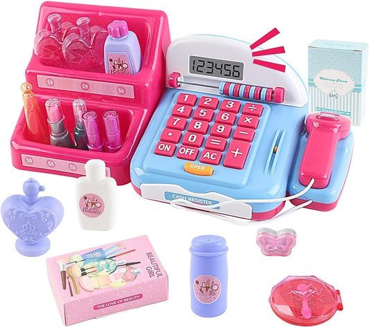 Set da Gioco elettronico con registratore di Cassa Abaco, calcolatrice, Scanner
