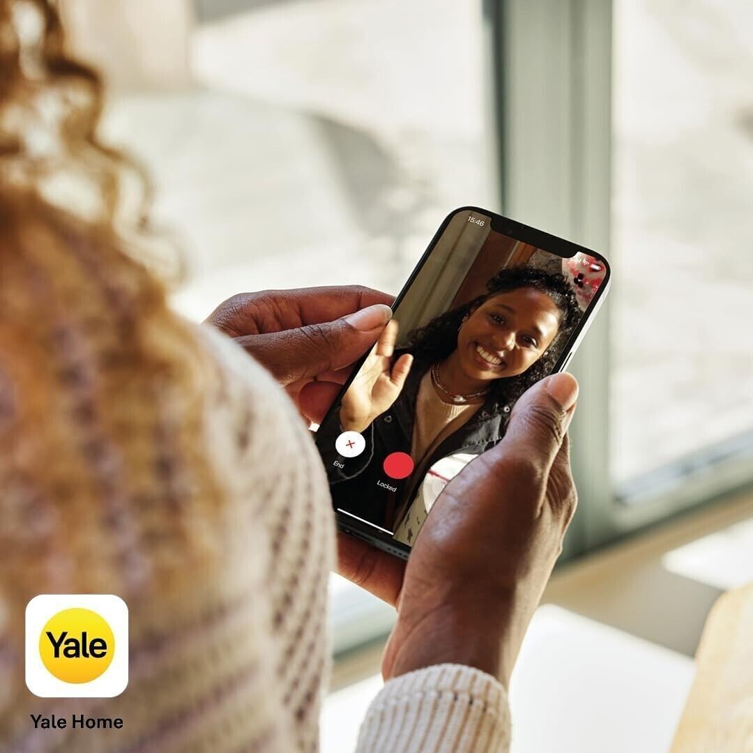 Yale Campanello Smart Bianco, Visualizzazione Live Full HD, Audio bidirezionale