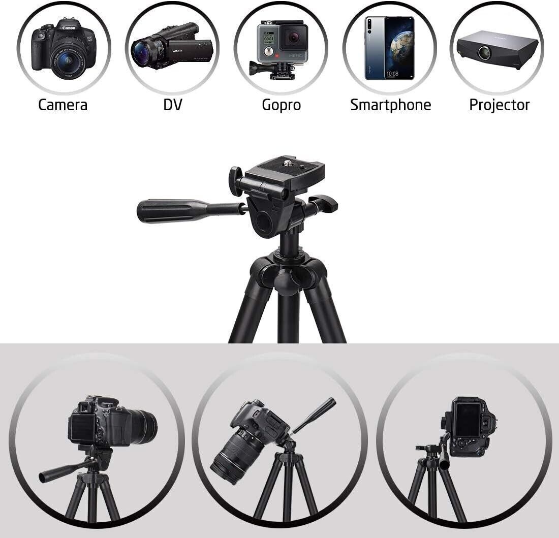 Treppiede 125cm per Cellulare Fotocamera con Supporto Smartphone Bluetooth