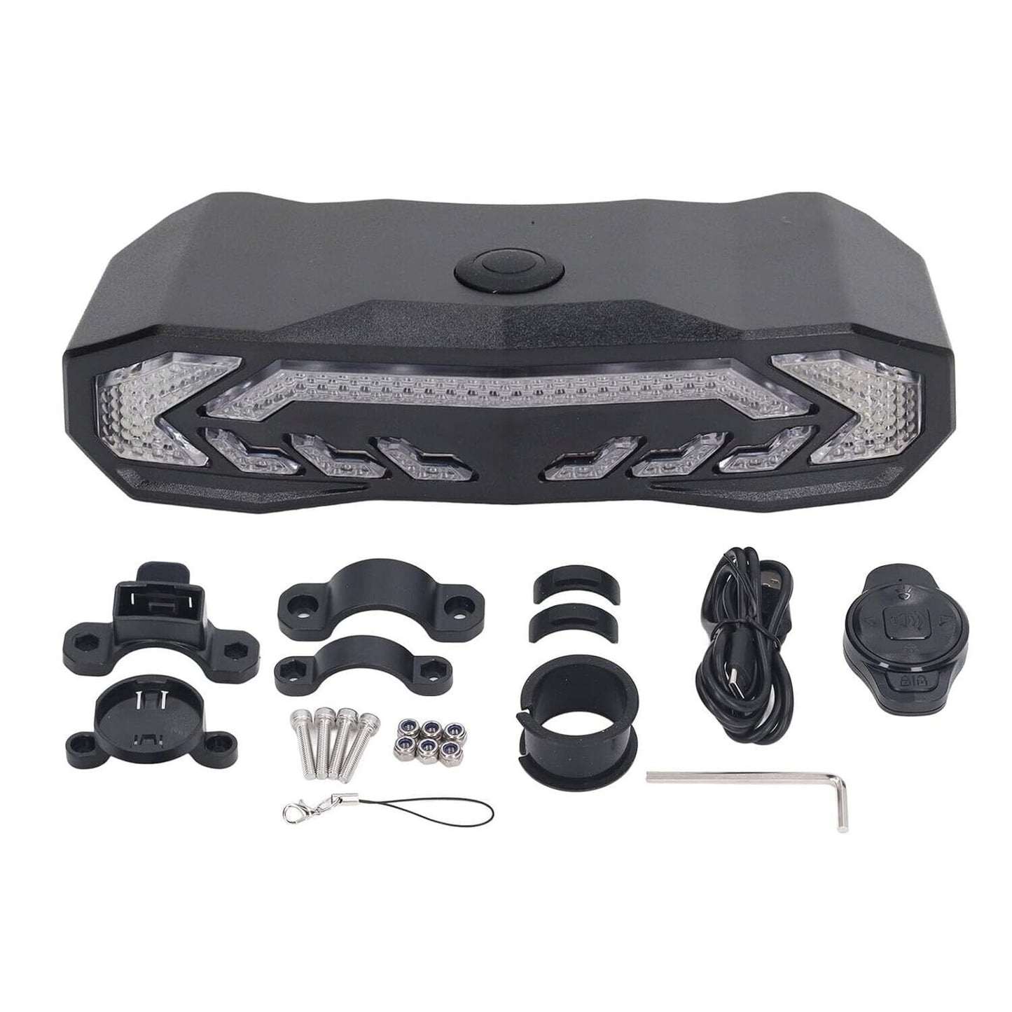 Fanale Posteriore per Bici Telecomandato 31 LED COB Campanello Elettrico