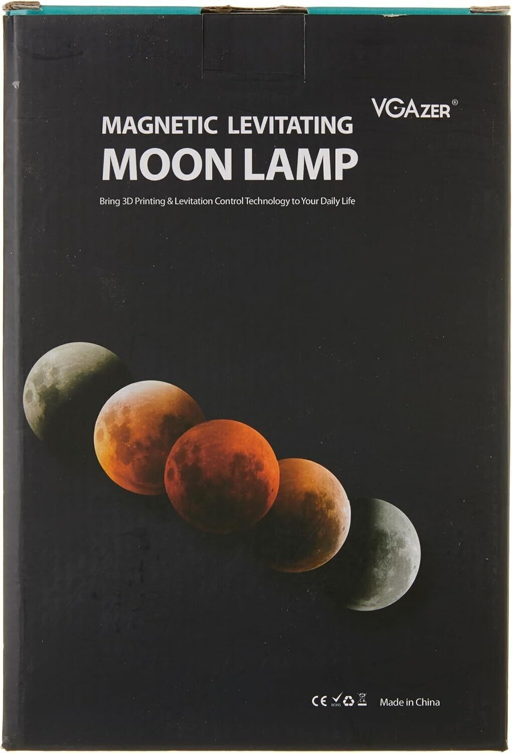 VGAzer 3D Stampa lampade a levitazione magnetica a luce lunare per la casa, deco