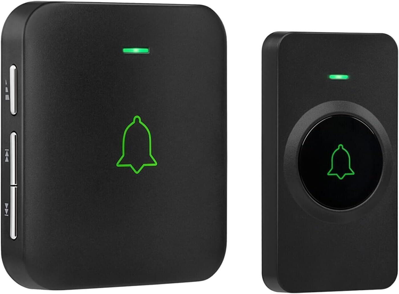 Campanello per porta wireless, mini, impermeabile, con 52 melodie, 5 livelli vol
