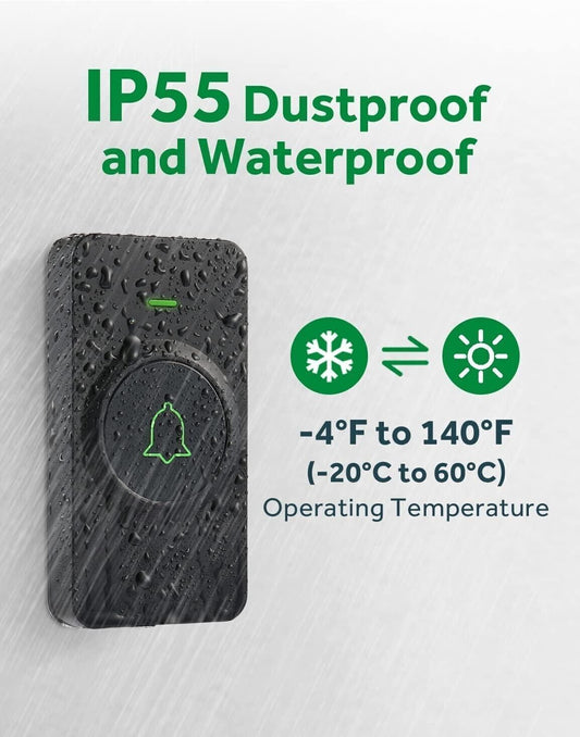 AVANTEK Campanello senza fili, Mini CB-11 Campanello impermeabile che funziona