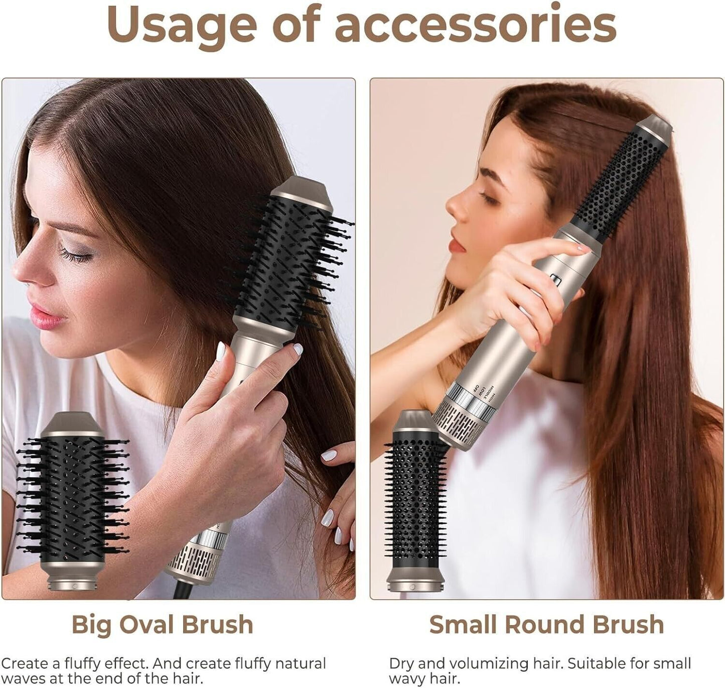 Spazzola Asciugacapelli Air Styler 6 in 1, UKLISS Hair Styler con Ferro